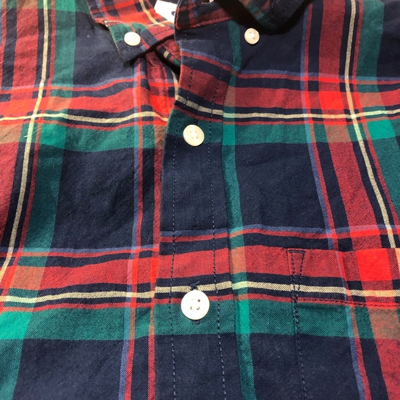Old Navy Long Sleeve Button down plaid shirt Mens Large slim fit - Picture 3 of 5